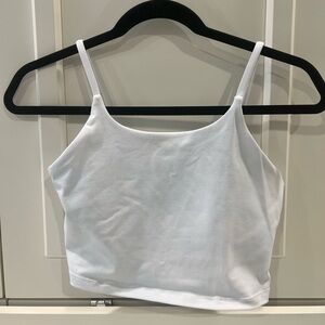 Avita White Fitted Crop Camisole